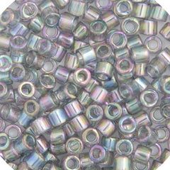 Delica 11/0 RD #0107 Grey AB Gold Luster 5.2g Vial