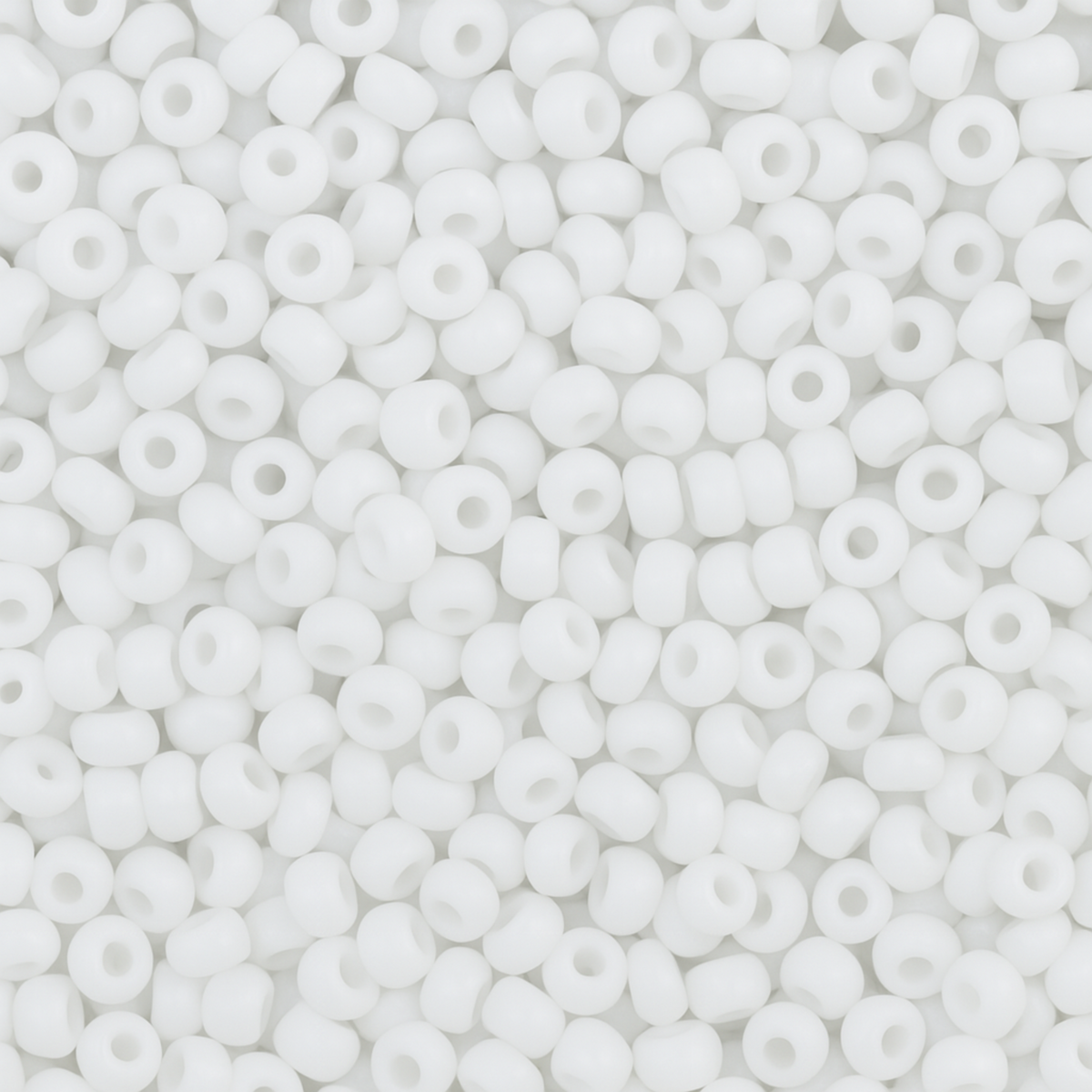 11/0 Miyuki Seed Beads Chalk White Matte #0402F
