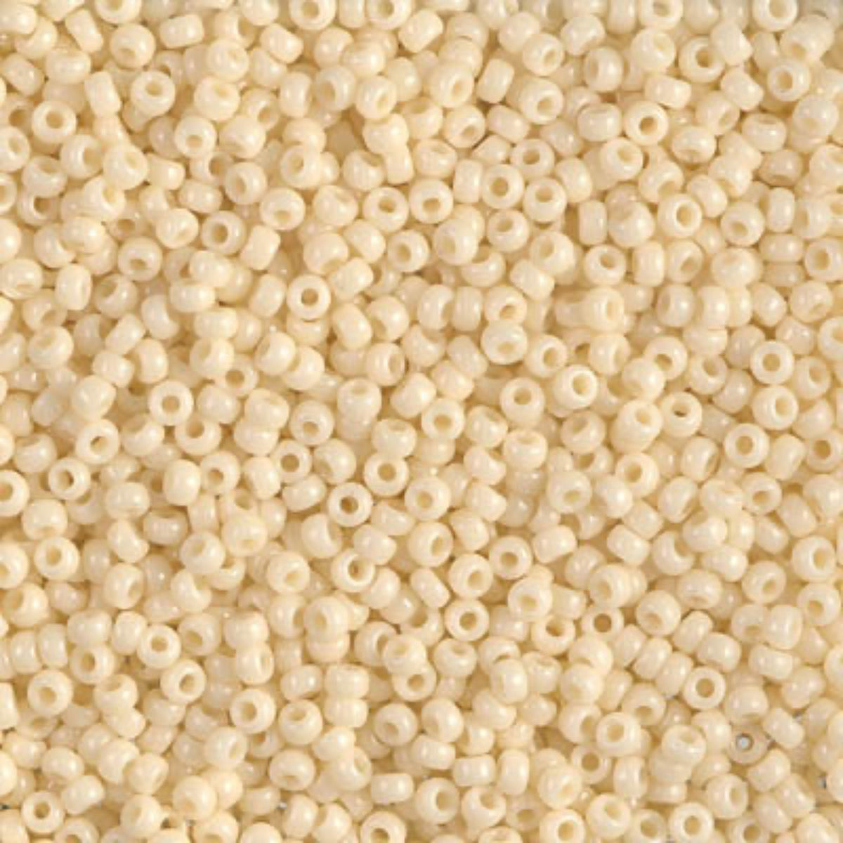 11/0 Miyuki Seed Beads Opaque Dark Cream #0492