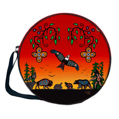 Cody Houle Seven Grandfather Teachings 17in Drum Bag