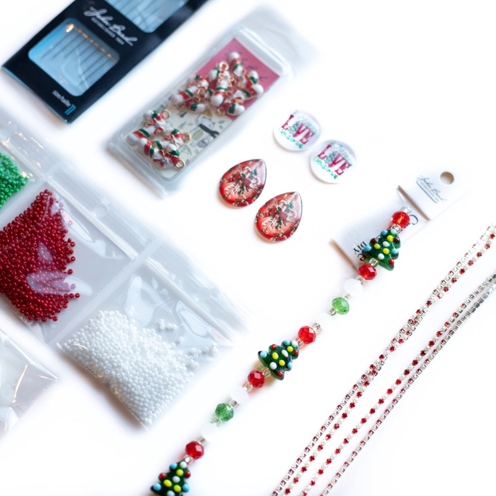 Christmas Beading kit with trees