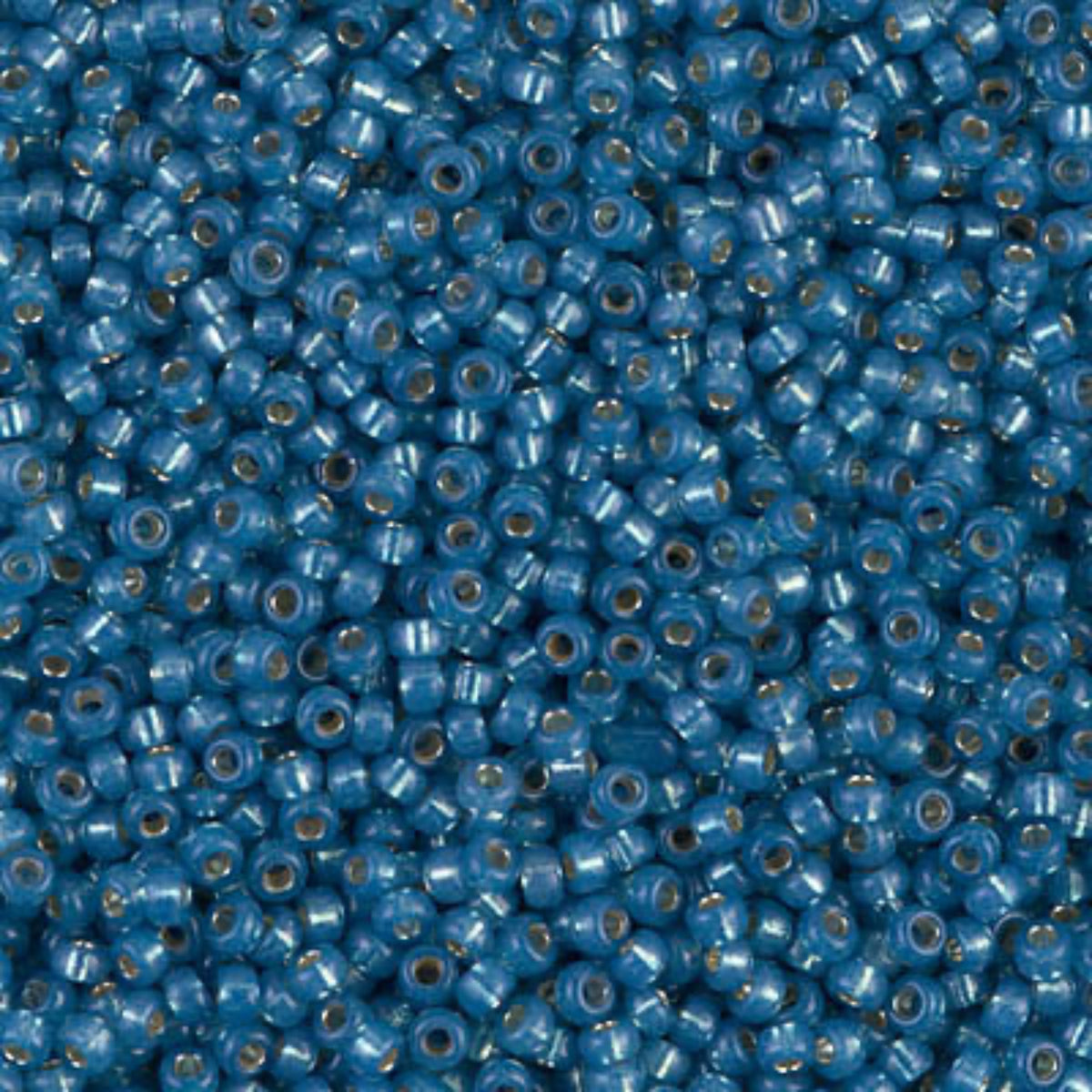 11/0 Miyuki Seed Bead Denim Blue S/L Opal Dyed Alabaster #0648