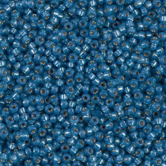 11/0 Miyuki Seed Bead Denim Blue S/L Opal Dyed Alabaster #0648