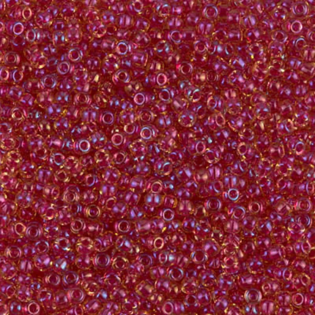 11/0 Miyuki Seed Bead Light Cranberry AB Lined-Dyed #0363