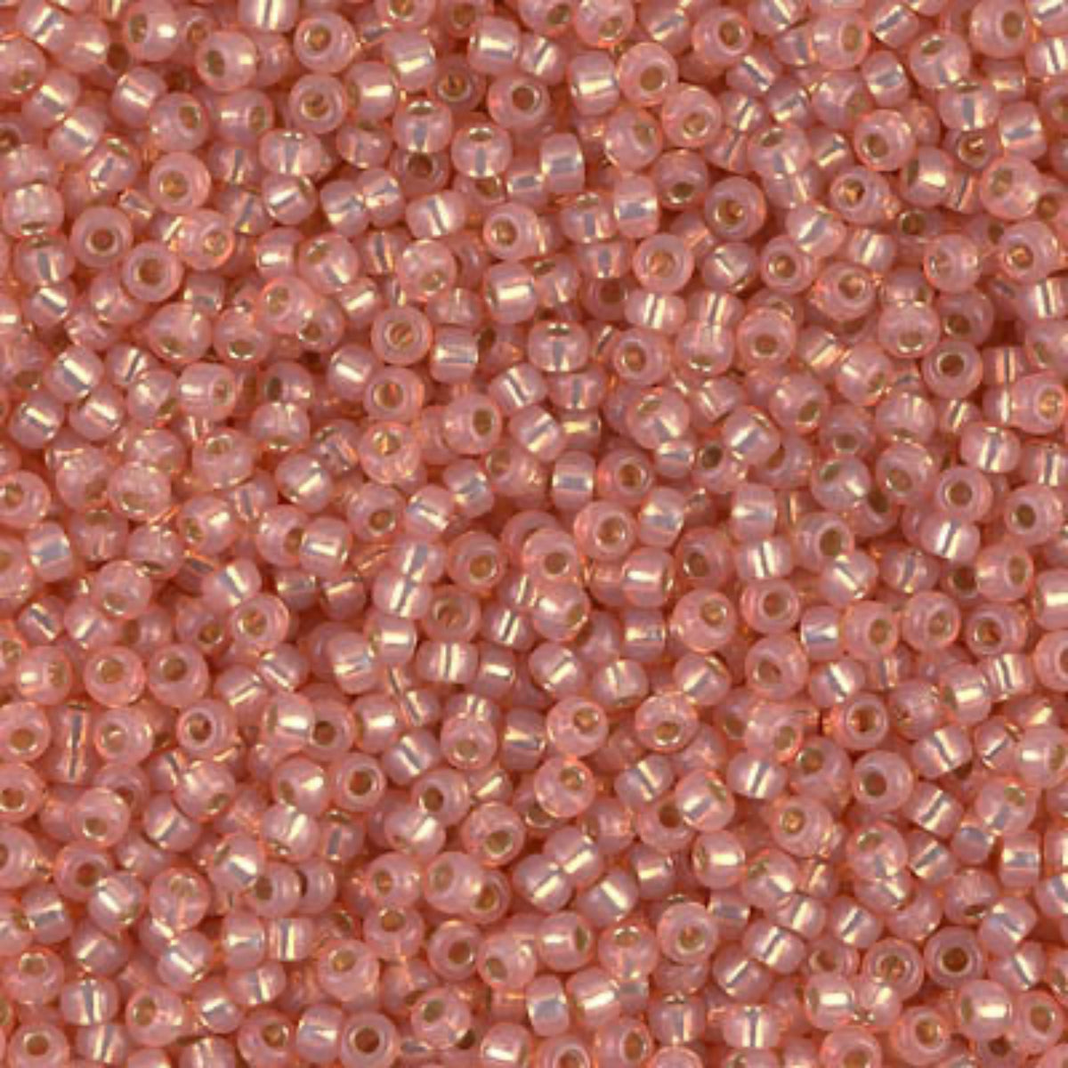 11/0 Miyuki Seed Beads Salmon S/L Dyed Alabaster #0642