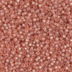 11/0 Miyuki Seed Beads Salmon S/L Dyed Alabaster #0642