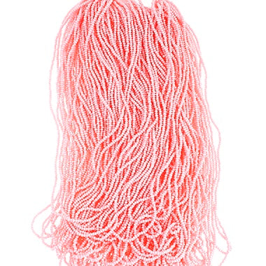 13/0 Charlotte Cut Preciosa (Czech) Bead Solgel Light Pink Strung