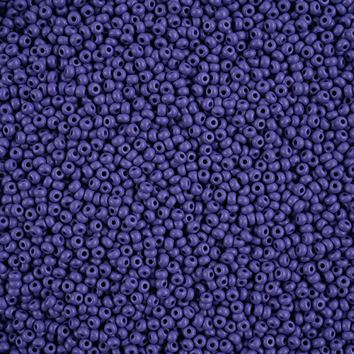 10/0 Preciosa PermaLux Seed Bead Dyed Chalk Dark Violet Matte