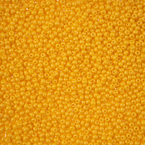 10/0 Preciosa PermaLux Seed Bead Dyed Chalk Dark Yellow