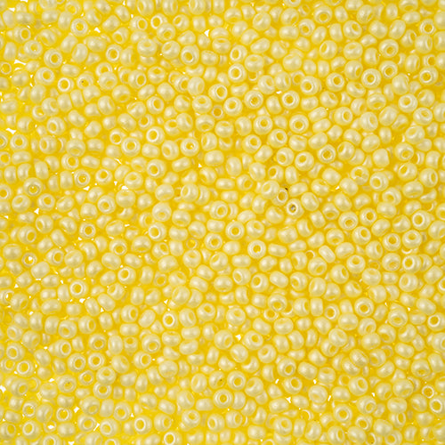 10/0 Preciosa PermaLux Seed Bead Dyed Chalk Light Yellow