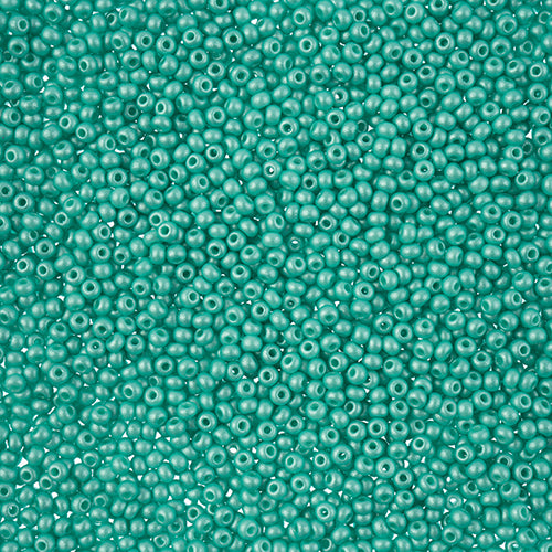 10/0 Preciosa PermaLux Seed Bead Dyed Chalk Mint