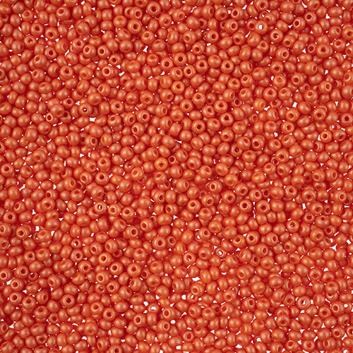 10/0 Preciosa PermaLux Seed Bead Dyed Chalk Orange