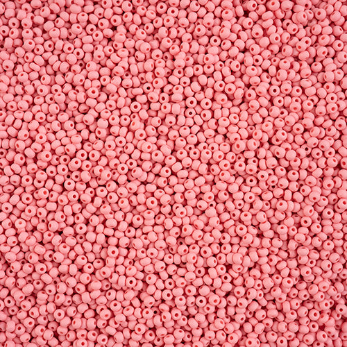 10/0 Preciosa PermaLux Seed Bead Dyed Chalk Pink Matte