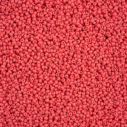 10/0 Preciosa PermaLux Seed Bead Dyed Chalk Red Matte