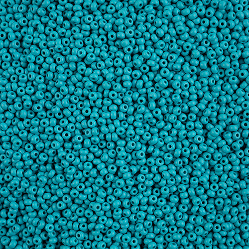10/0 Preciosa PermaLux Seed Bead Dyed Chalk Teal Matte
