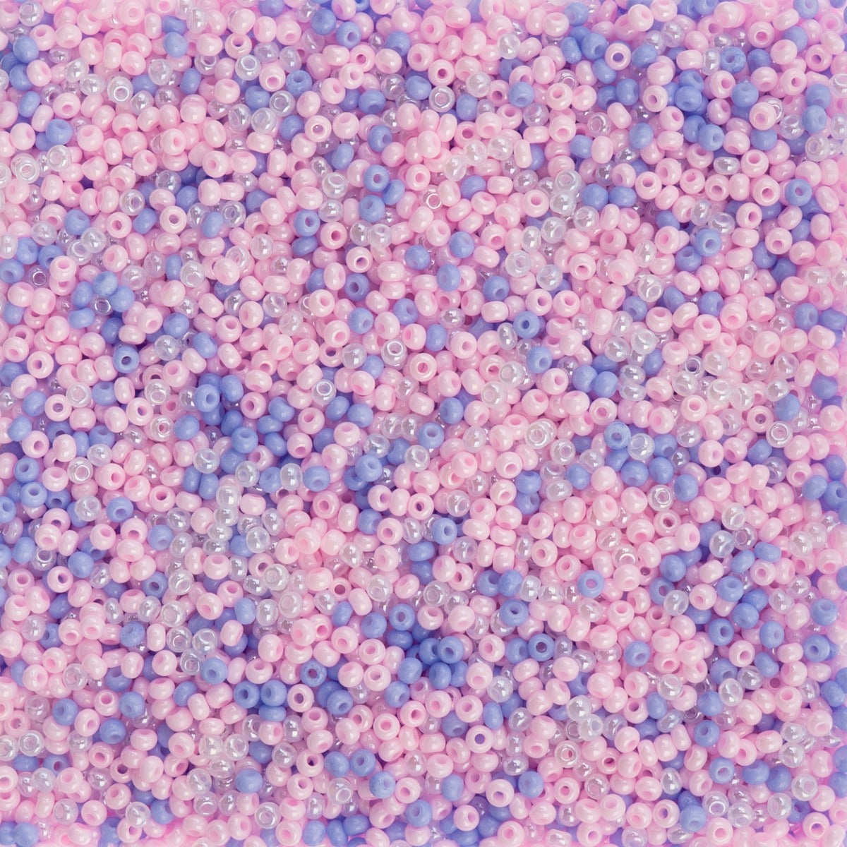 10/0 Preciosa Seed Beads Cotton Candy Mix