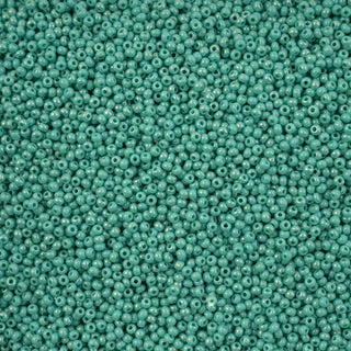 11/0 Preciosa Seed Beads Opaque Turquoise AB #39024