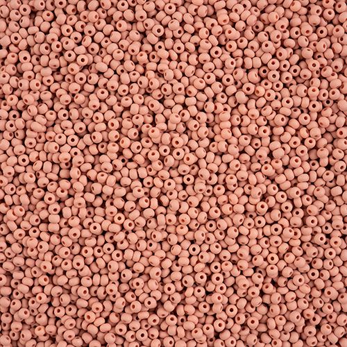 11/0 Preciosa Permalux Seed Beads Chalk Light Brown Dyed Matte