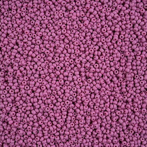 11/0 Preciosa Permalux Seed Beads Chalk Purple Dyed Matte