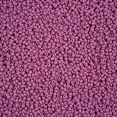 11/0 Preciosa Permalux Seed Beads Chalk Purple Dyed Matte