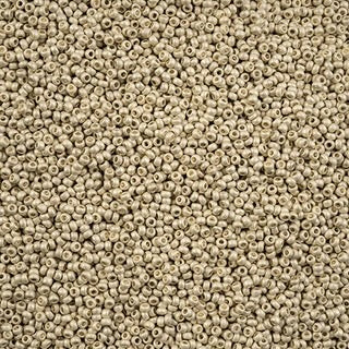 11/0 Preciosa Seed Beads Off White Terra Metallic White #43184
