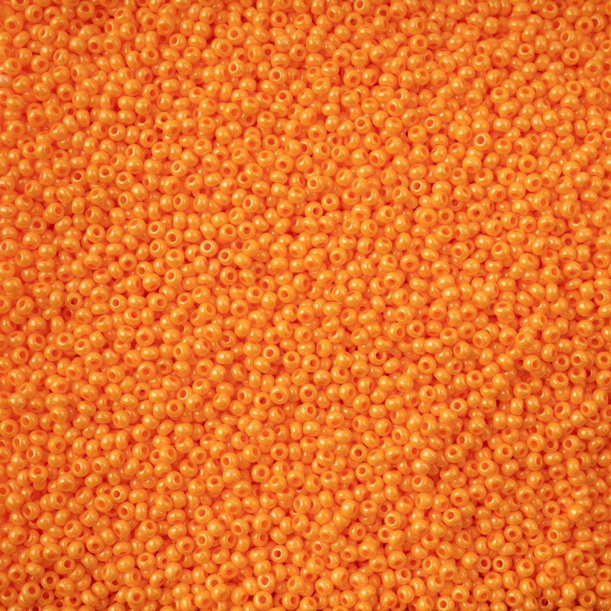 11/0 Preciosa Seed Beads Bright Orange Chalk Sfinx Terra Dyed