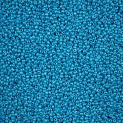 11/0 Preciosa Seed Beads Bright Blue Chalk Sfinx Terra Dyed