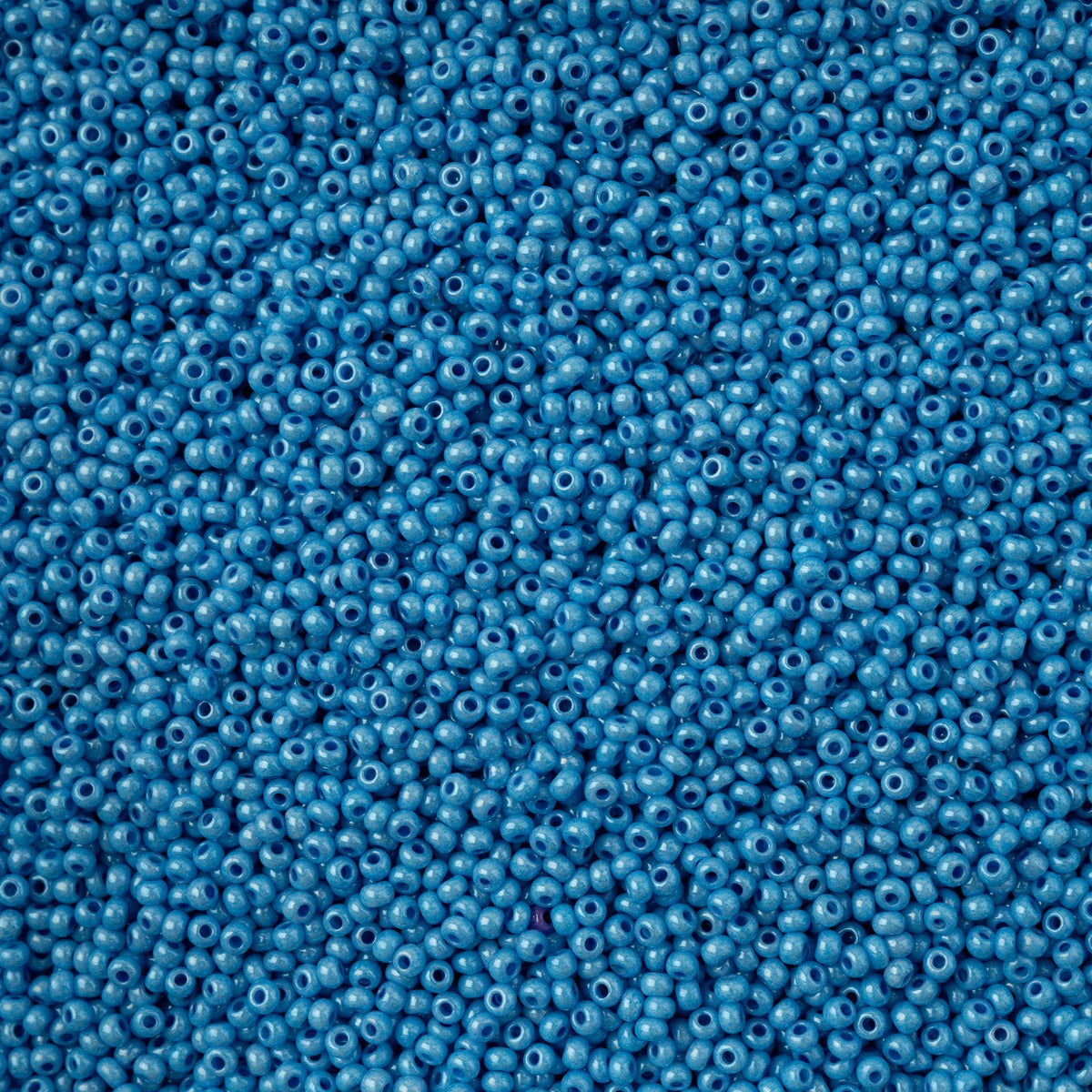 11/0 Preciosa Seed Beads Bright Cornflower Blue Chalk Sfinx Terra Dyed