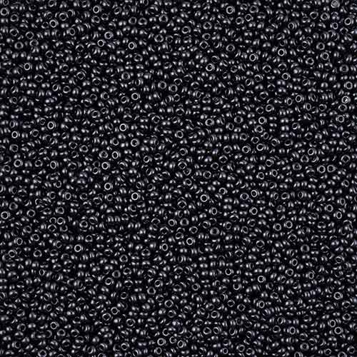 11/0 Preciosa Seed Beads Jet Terra Pearl Navy #43217