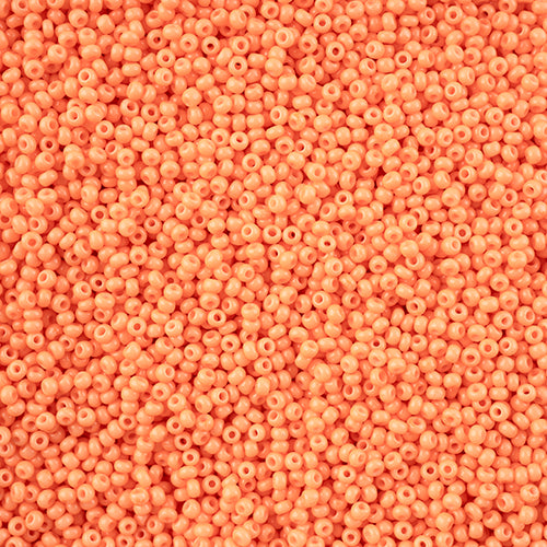11/0 Preciosa Seed Beads Orange Chalk Dyed Solgel #43235