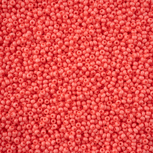 11/0 Preciosa Seed Beads Pink Chalk Dyed Solgel #43236