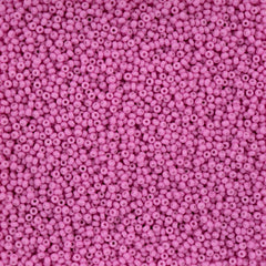 11/0 Preciosa Seed Beads Bubble Gum Pink Chalk Dyed Solgel #43237