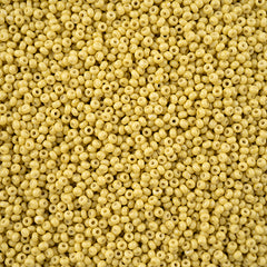 11/0 Preciosa Seed Beads Mustard Chalk Dyed Solgel #43246