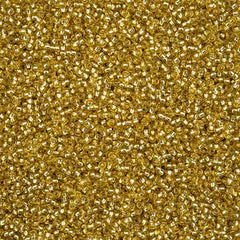 11/0 Preciosa Seed Beads Silver Lined Mustard Solgel