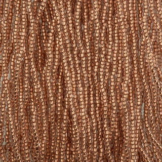 11/0 Charlotte Cut Preciosa Beads Copper Lined Strung