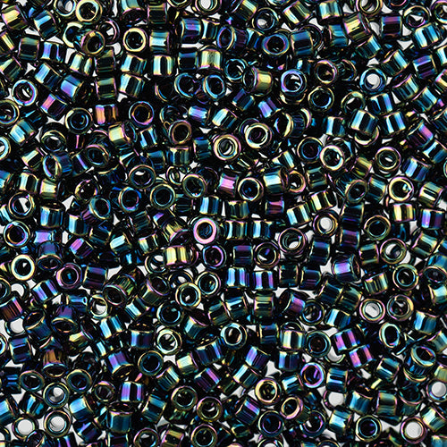 Delica 11/0 RD #0005 Black AB 5.2g Vial