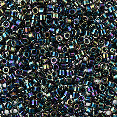 Delica 11/0 RD #0005 Black AB 5.2g Vial
