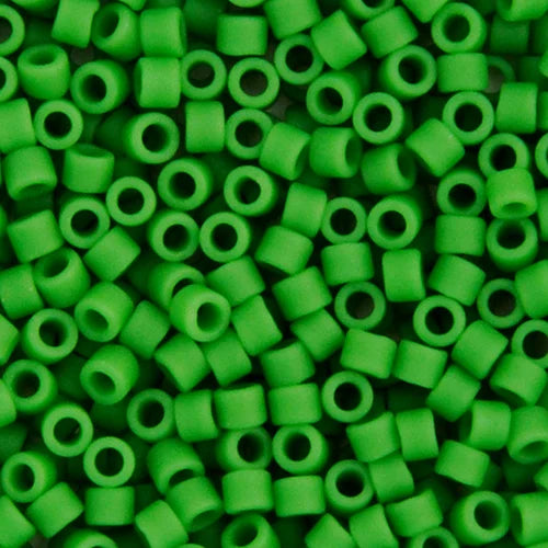 Delica 11/0 RD #0754 Green Pea Opaque Matte 5.2g Vial