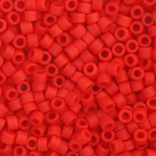 Delica 11/0 RD #0757 Red Vermillion Matte 5.2g Vial