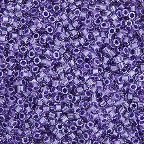 Delica 11/0 RD #0906 Purple Sparkle Crystal Lined 5.2g Vial