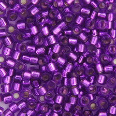 Delica 11/0 RD #1345 Magenta Silver Lined-Dyed 5.2g Vial