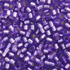 Delica 11/0 RD #1347 Purple Silver Lined-Dyed 5.2g Vial