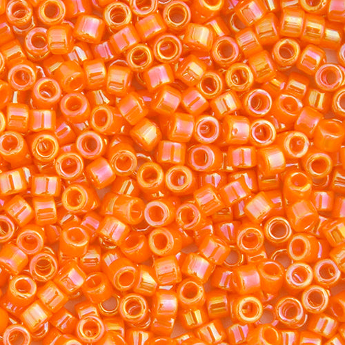 Delica 11/0 RD #1573 Orange Mandarin Opaque AB 5.2g Vial