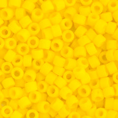 Delica 11/0 RD #1582 Yellow Canary Opaque Matte 5.2g Vial