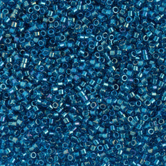 Delica 11/0 RD #2385 Fancy Lined Blue Zircon 5.2g Vial