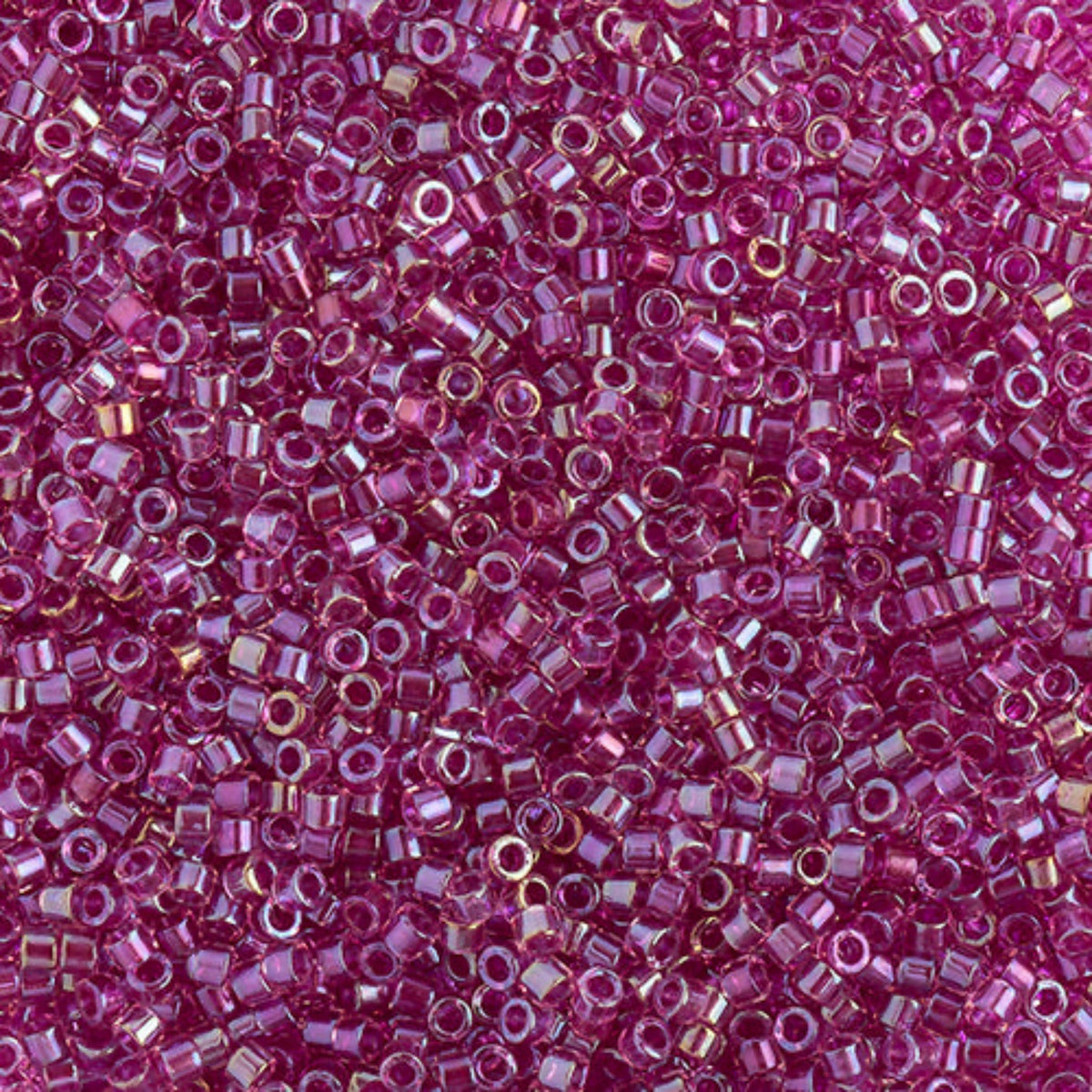 Delica 11/0 RD #2389 Fancy Lined Magenta 5.2g Vial