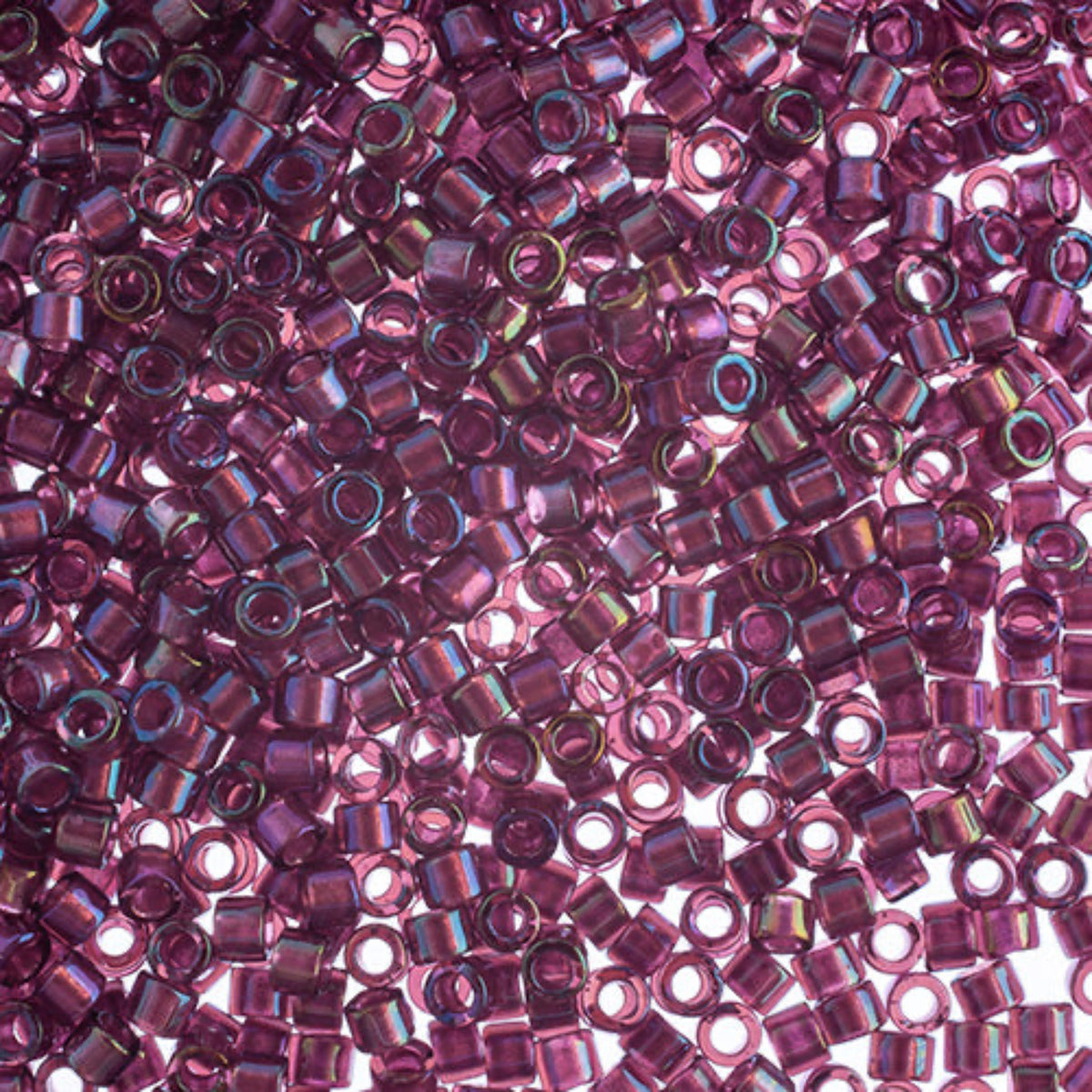 Delica 11/0 RD #2390 Fancy Lined Eggplant 5.2g Vial