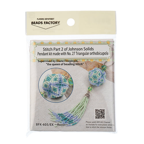 Miyuki Beading Kit – Designer Pendant Cyan Mix