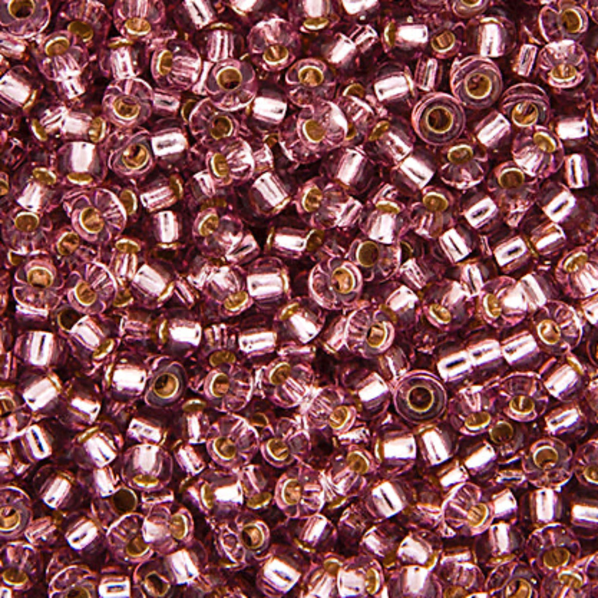 15/0 Miyuki Seed Bead Smokey Amethyst Silver Lined #0012