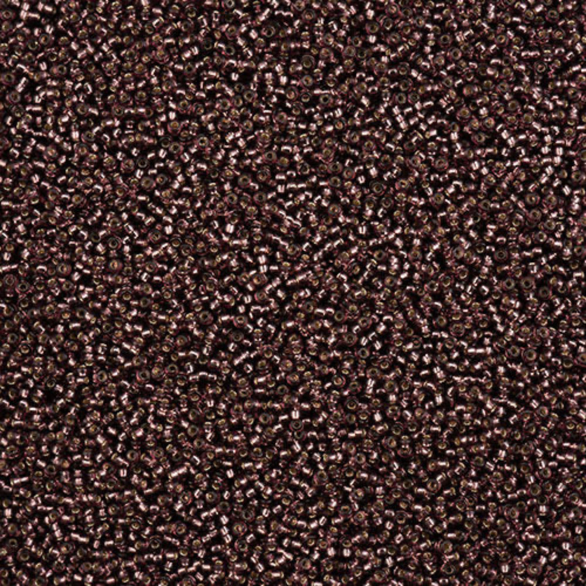 15/0 Miyuki Seed Bead Dark Smokey Amethyst Silver Lined #0013